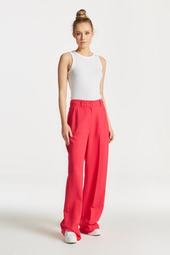 KALHOTY GANT RELAXED FLUID PANTS MAGENTA PINK