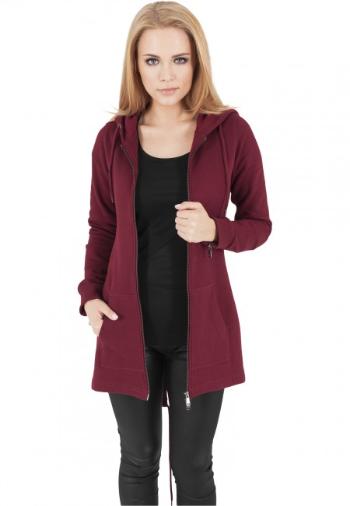 Urban Classics Ladies Sweat Parka burgundy