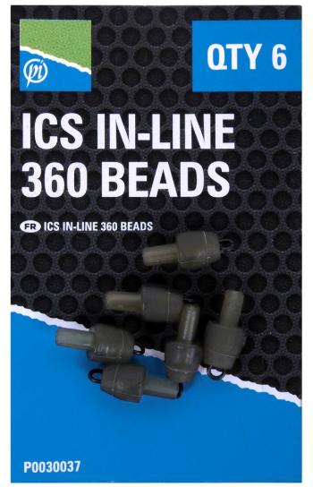 Preston innovations zarážky ics in-line 360 beads 6 ks