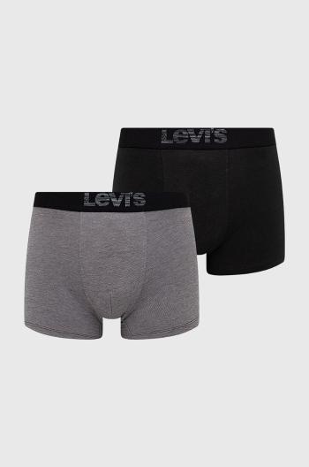 Boxerky Levi's pánské, černá barva, 37149.0625-greyblack