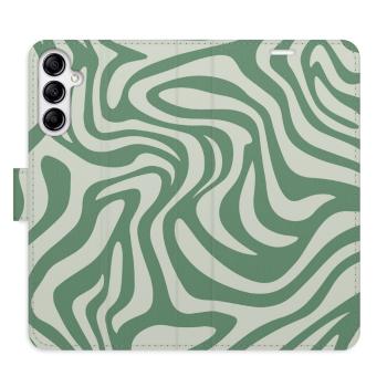 Flipové pouzdro iSaprio - Zebra Green 02 - Samsung Galaxy A14 / A14 5G