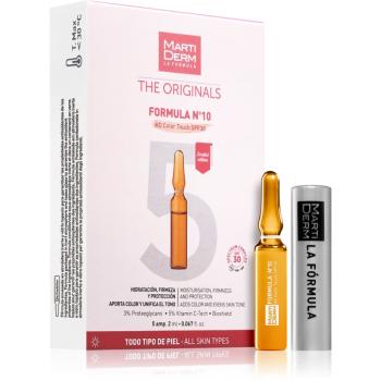 MartiDerm The Originals Formula Nº10 HD Color Touch hydratační pleťové sérum s vitaminem C SPF 30 5x2 ml