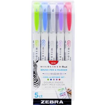 ZEBRA PEN Mildliner Cool & Refined štětcové 5 barev (79205)