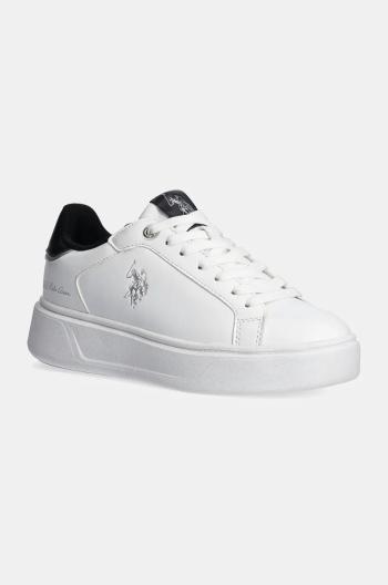 Sneakers boty U.S. Polo Assn. YVONNE bílá barva, YVONNE001W/DY1