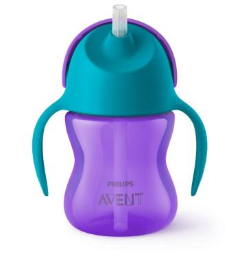 Philips Avent Hrnek s ohebným brčkem 200 ml 1 ks pro dívky