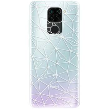 iSaprio Abstract Triangles 03 - white pro Xiaomi Redmi Note 9 (trian03w-TPU3-XiNote9)