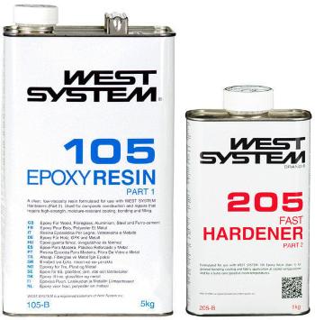 West System B-Pack Fast 105+205 Transparent 6 kg Přípravek k laminování