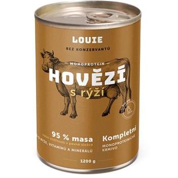 Louie Kompletní krmivo - hovězí a vepřové (95 %) s rýží (5 %) 1200 g (8595174345542)