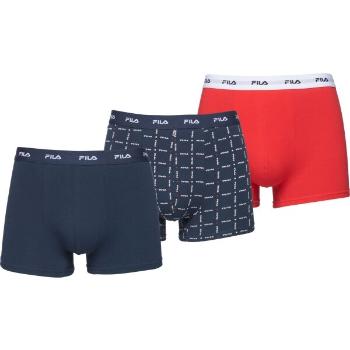 Fila BOXER ELASTIC WITH LOGO BOX OF 3 PIECES Pánské boxerky, mix, velikost