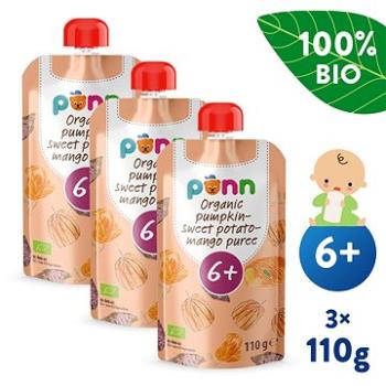 SALVEST Ponn BIO Pyré z dýně, brambor a manga 3× 110 g (8594200260743)