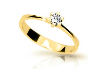 Cutie Jewellery Minimalistický prsten ze žlutého zlata Z6812-1953-10-X-1 59 mm
