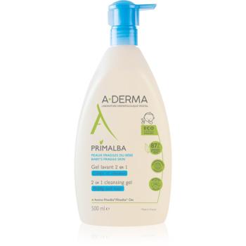 A-Derma Primalba Baby tisztító gél testre és hajra gyermekeknek 500 ml