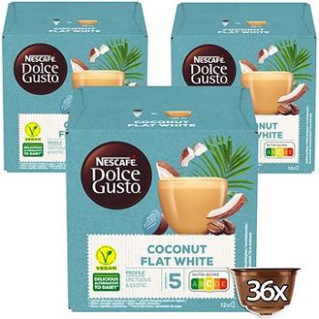 NESCAFÉ® Dolce Gusto® Coconut Flat White – kávové kapsle – karton 3x12 ks (12539670)