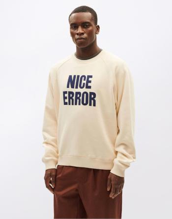 Thinking MU Winter White Nice Error Sweatshirt WHITE L