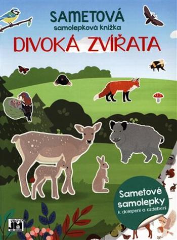 Sametová samolepková knížka - Divoká zvířata