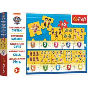 Trefl Vzdělávací puzzle Čísla Tlapková patrola 20 dílků (5900511155785)