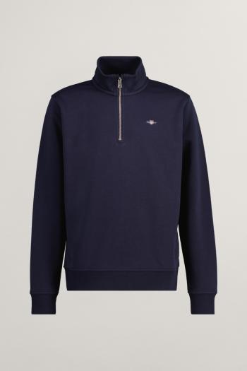 MIKINA GANT SHIELD HALF ZIP SWEATSHIRT EVENING BLUE