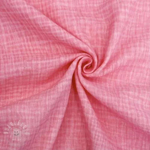 Dvojitá gázovina/mušelín Vintage pink