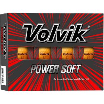 VOLVIK VV POWER SOFT 12 ks Golflabda szett, narancssárga, méret