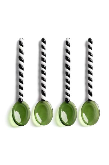 Sada lžiček &k amsterdam Spoon Duet Green 4-pack