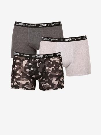 Lee Cooper Boxerky 3 ks Černá