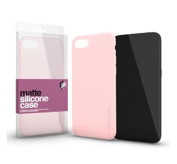 Xprotector matte, ultravékony matt szilikon hátlap tok Samsung G998 Galaxy S21 Ultra, púder pink