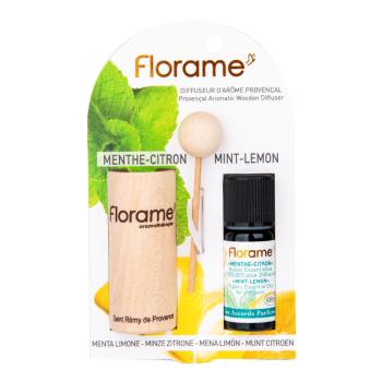 Difuzér provensálský dřevěný + éterický olej Máta-citron 10 ml BIO   FLORAME