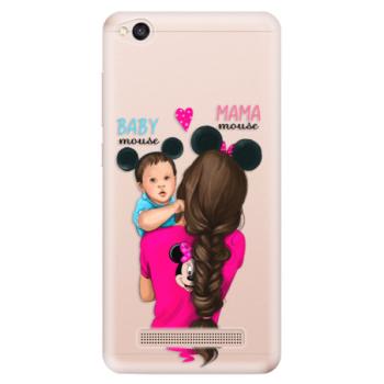 Odolné silikonové pouzdro iSaprio - Mama Mouse Brunette and Boy - Xiaomi Redmi 4A