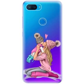 iSaprio Kissing Mom - Blond and Girl pro Xiaomi Mi 8 Lite (kmblogirl-TPU-Mi8lite)