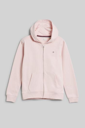 MIKINA GANT SHIELD ZIP HOODIE CRYSTAL PINK