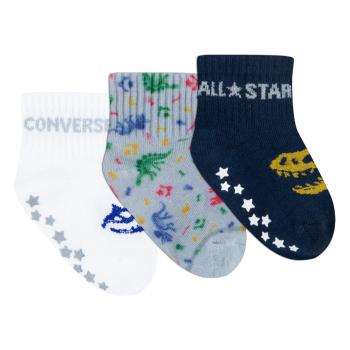 Converse dinos 3pk gripper socks 6-12m