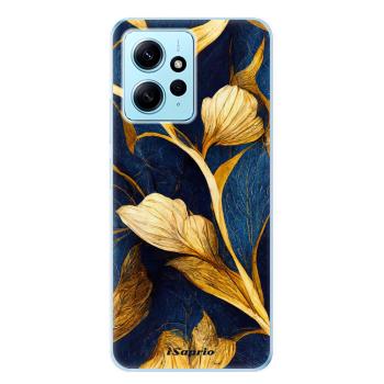 Odolné silikonové pouzdro iSaprio - Gold Leaves - Xiaomi Redmi Note 12 5G