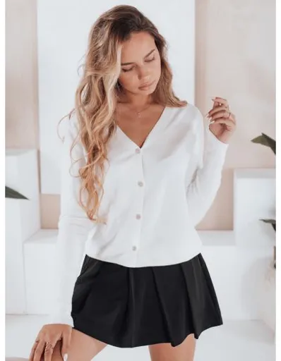 Dámský kardigan CHICGLOW bílý