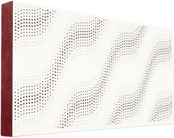 Mega Acoustic FiberPRO120 SineWave White/Dark Red Absorpční dřevěný panel