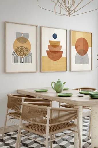 Dekorativní rámovaný obraz (3 kusy) 3Dartsohoset7