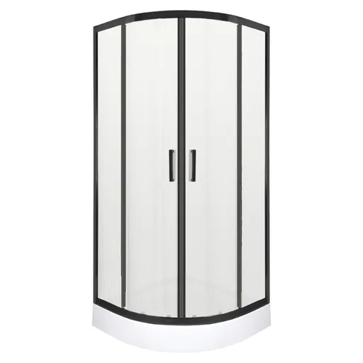 KERRA Sprchový kout s vaničkou Soho 80 (černý) 5907548118783