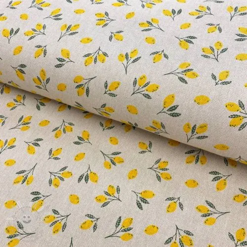 Dekorační látka Linenlook Little citrus fruits