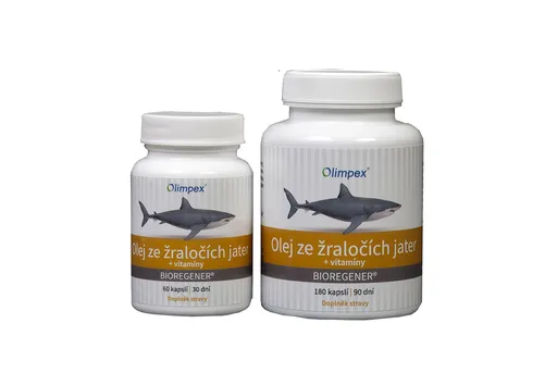 Olimpex s. r. o. Olej ze žraločích jater 180 kapslí + 60 kapslí