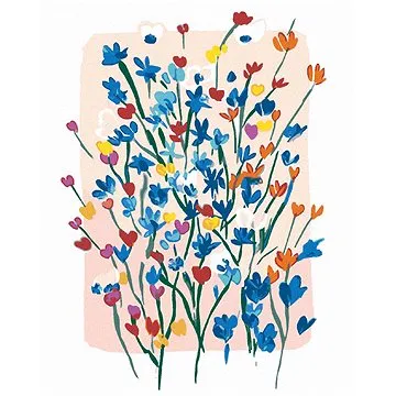 Zuty - Malování podle čísel - MALÉ KVĚTY DIVOKÝCH KVĚTIN (ALEXANDRIA GILBERT), 80x100 cm, vypnuté pl (HRAmmb07363nad)