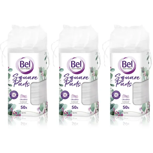 Bel Face & Body Square Pads odličovací tampony výhodné balení 3x50 ks