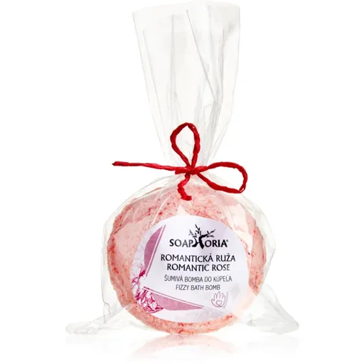 Soaphoria Romantic Rose Fizzy Bath Bomb antistresový koupelový balistik s regeneračním účinkem 85 g