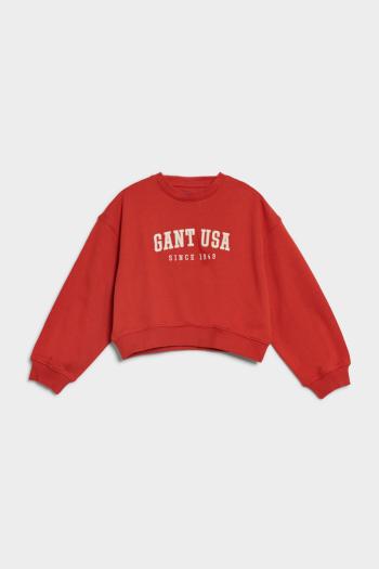 MIKINA GANT D1. GANT USA C-NECK SWEAT RED SPICE