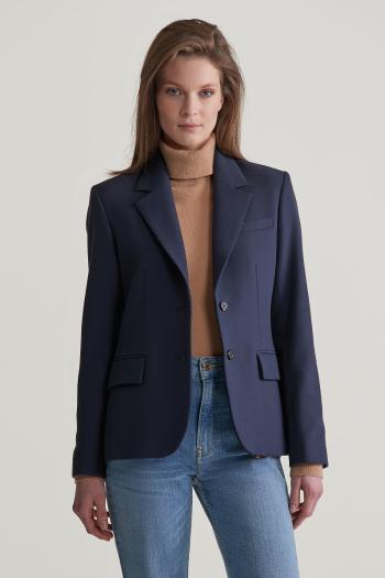 SAKO GANT SLIM TWILL BLAZER EVENING BLUE