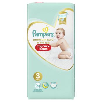 Pampers Premium Care vel. 3 6-11 kg plenkové kalhotky 48 ks