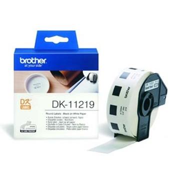 Brother DK-11219, 12mm, papírové štítky kulaté