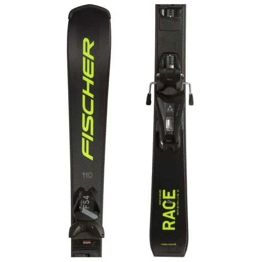 Fischer RC4 RACE JR+ FJ4 SLR Dětské sjezdové lyže, černá, velikost