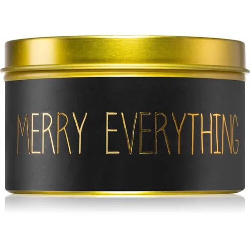 My Flame Warm Cashmere Merry Everything & Happy Always vonná svíčka v plechovce 8x4,5 cm