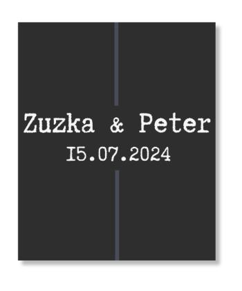 Personal Visačka na dárek - Minimalism Láska Zvolte množství: od 20 ks do 40 ks