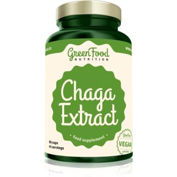 GreenFood Nutrition Chaga Extract kapsle ze vzácné houby 90 cps