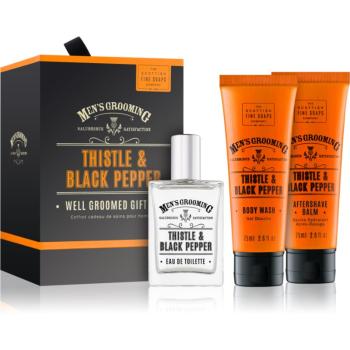 Scottish Fine Soaps Men’s Grooming Thistle & Black Pepper dárková sada pro muže